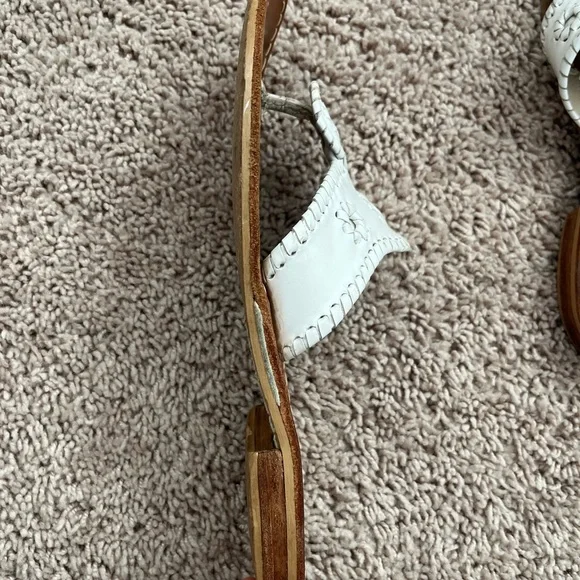Jack Rogers White and Brown Sandals - Picture 7 of 16